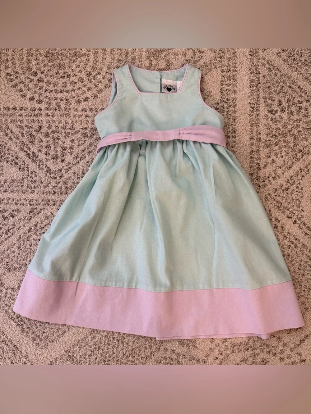Hartstrings Linen Blend Little Girls Dress Sz 3T